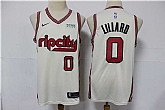 Blazers 0 Damian Lillard Cream 2019-20 Nike Swingman Jersey,baseball caps,new era cap wholesale,wholesale hats